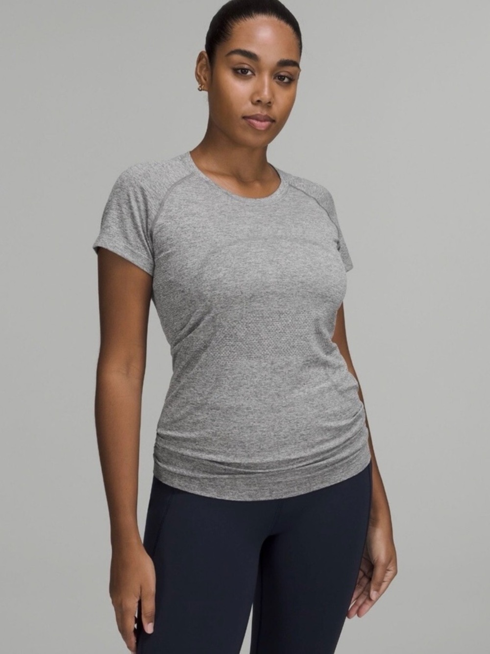 lululemon athletica Heather Gray Short-Sleeve Performance Tee